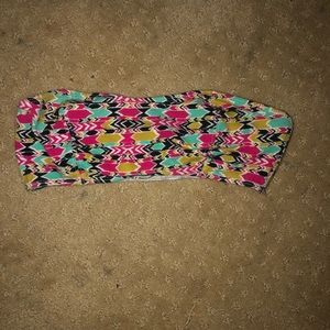 Delia*s x lilu patterned bandeau bra top